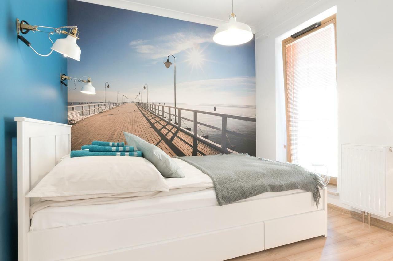 Blue Apartment In Vibrant Heart Of Gdynia Eksteriør bilde
